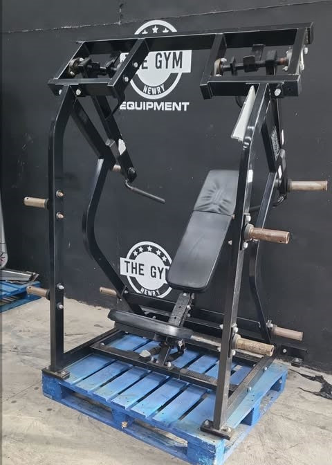 Hammer Strength Plate Loaded Black Shoulder Press Commercial Gym Equipment