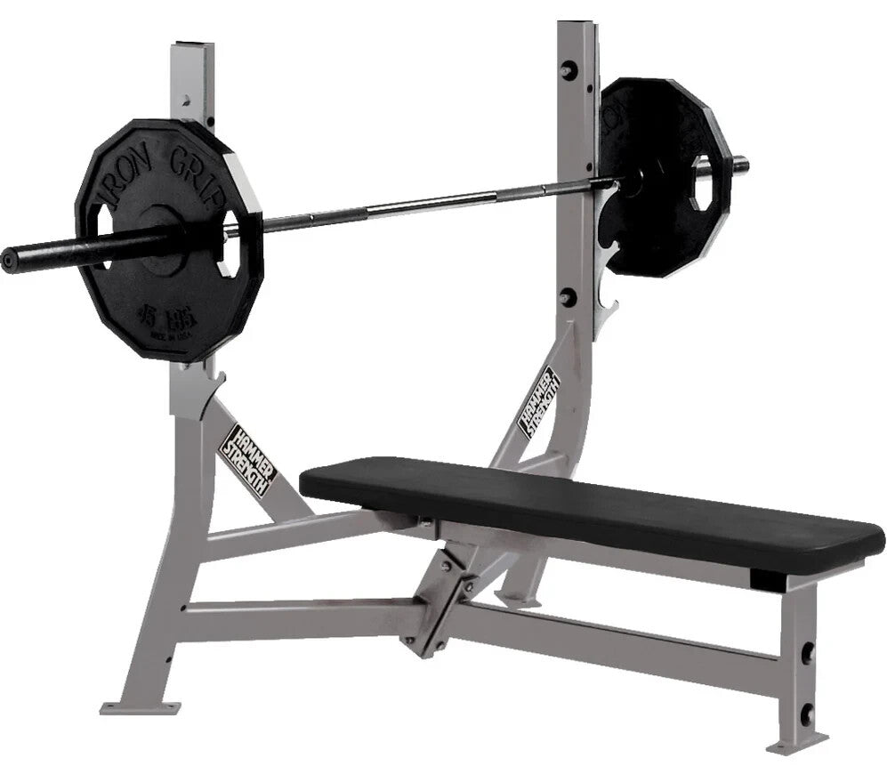 Hammer Strength Olympic Flat Bench Press - Commercial Gym Equipment