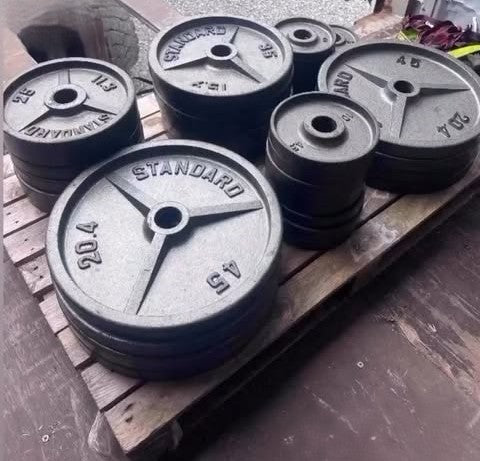 Standard Steel Weight Plates 750lbs total
